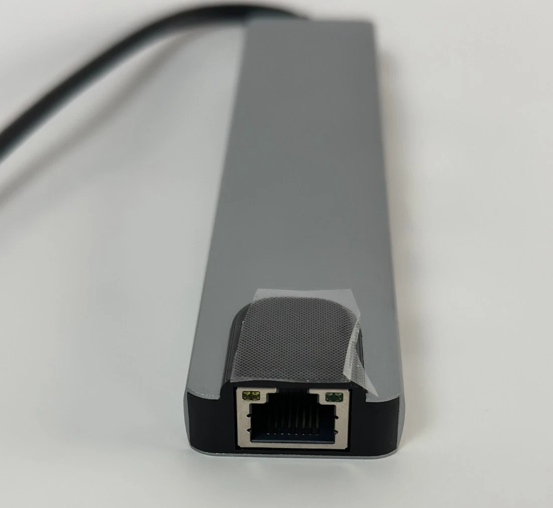 Type C to HDTV 8 in 1 Adapter USB C Hub 4K HDMI RJ45 SD TF USB PD New thumbnail