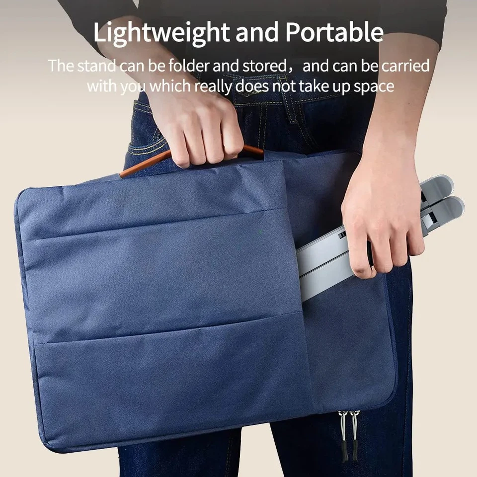 Portable Laptop Stand, Aluminum Adjustable Eye-Level Ergonomic thumbnail