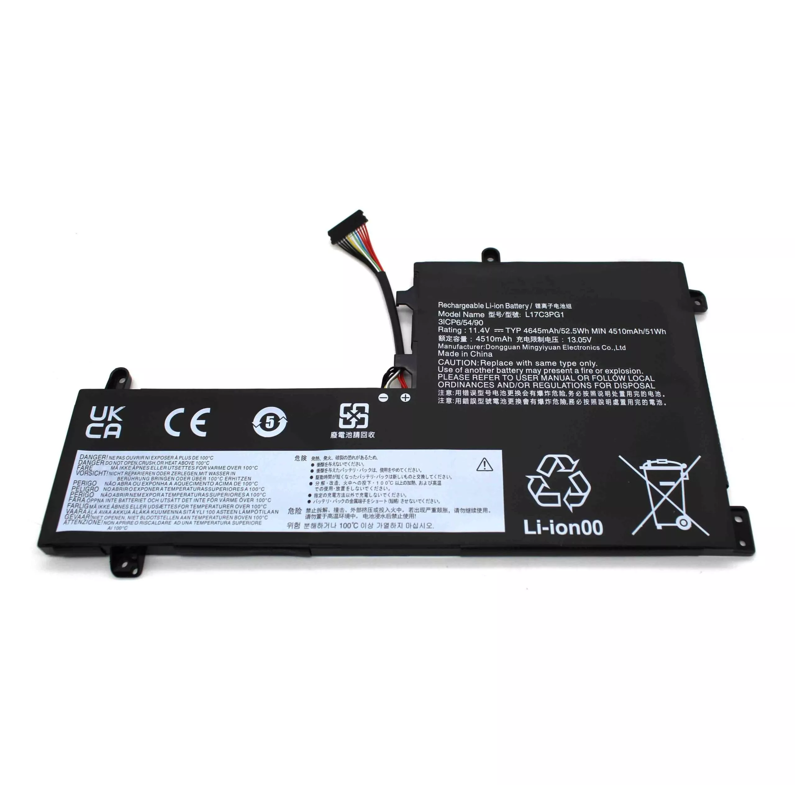 Lenovo Legion Y530, Y530, Y730, Y740, Y7000, L17L3PG1, L17M3PG1, L17C3PG1 Laptop Battery, 11.55V 4820mAh/55Wh Generic thumbnail