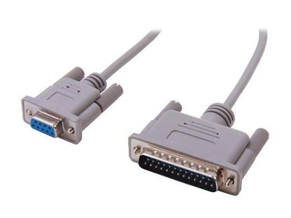 serial cable (or RS-232 cable)