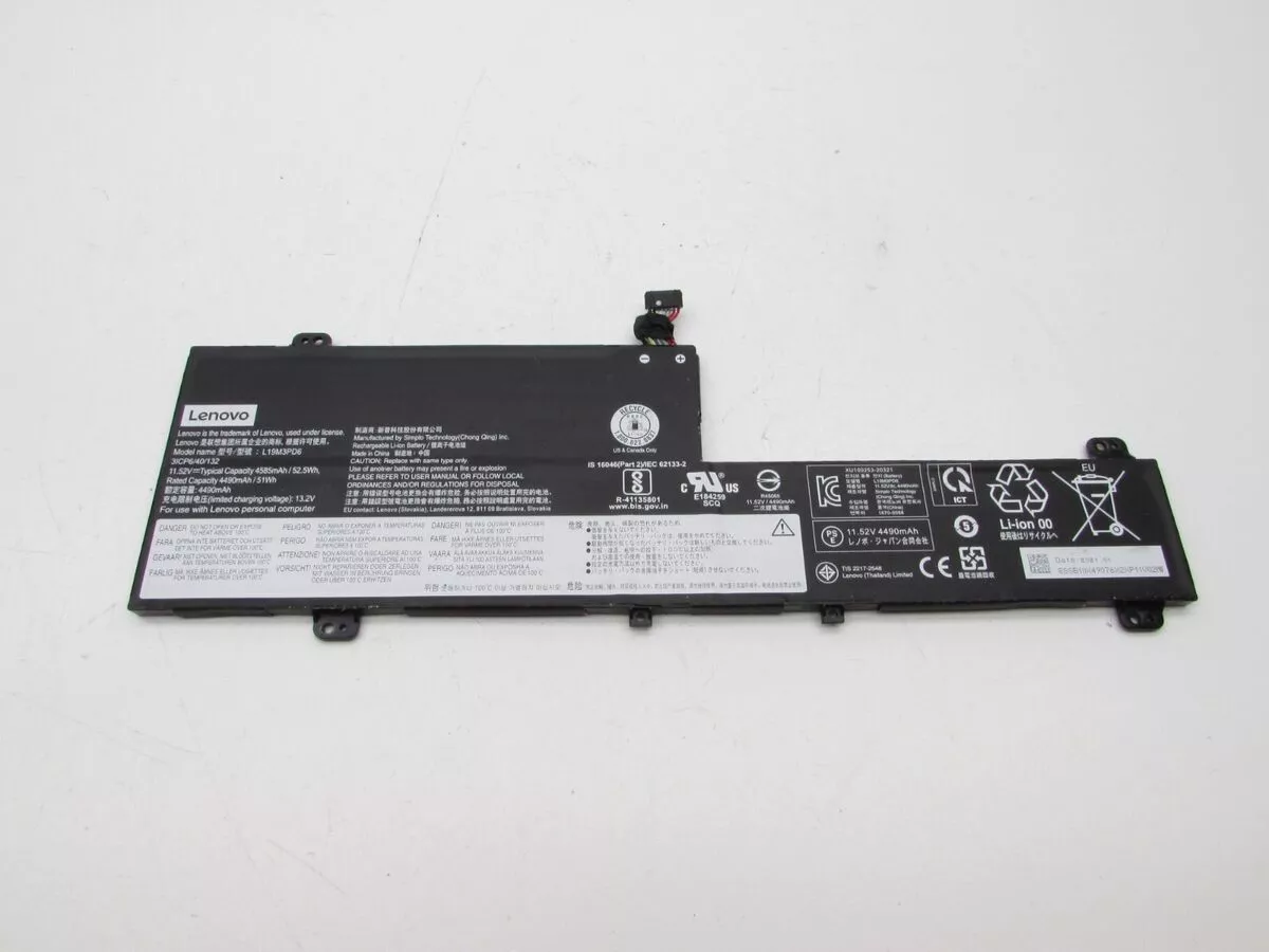 Lenovo Flex 5-15IIL05, 5-14ARE05, 5-14ITL05, 5-15ITL05, 5-14IIL05, L19L3PD6, L19C3PD6, L19D3PD6, L19M3PD6 Laptop Battery 11.52V 4585mAh/52.5Wh