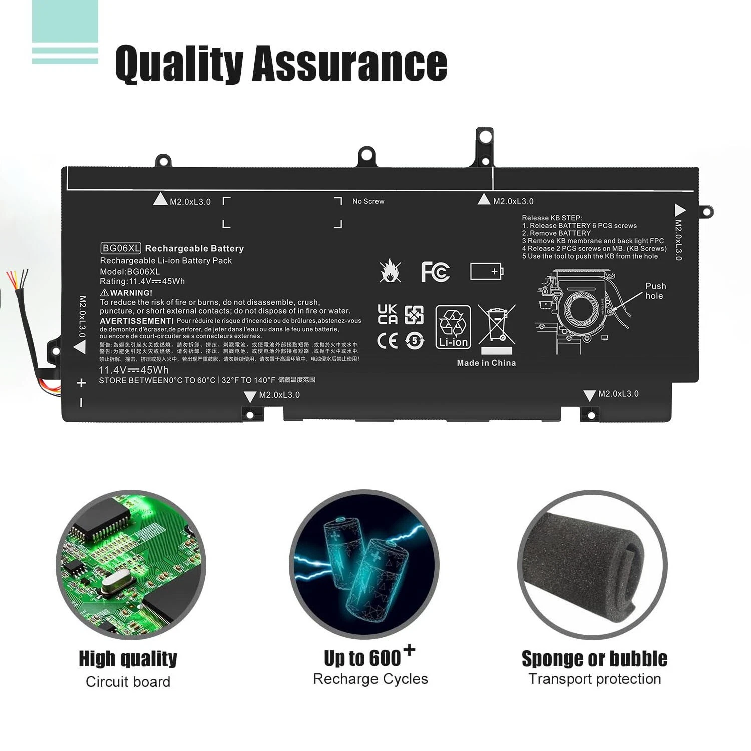 BG06XL INTERNAL BATTERY