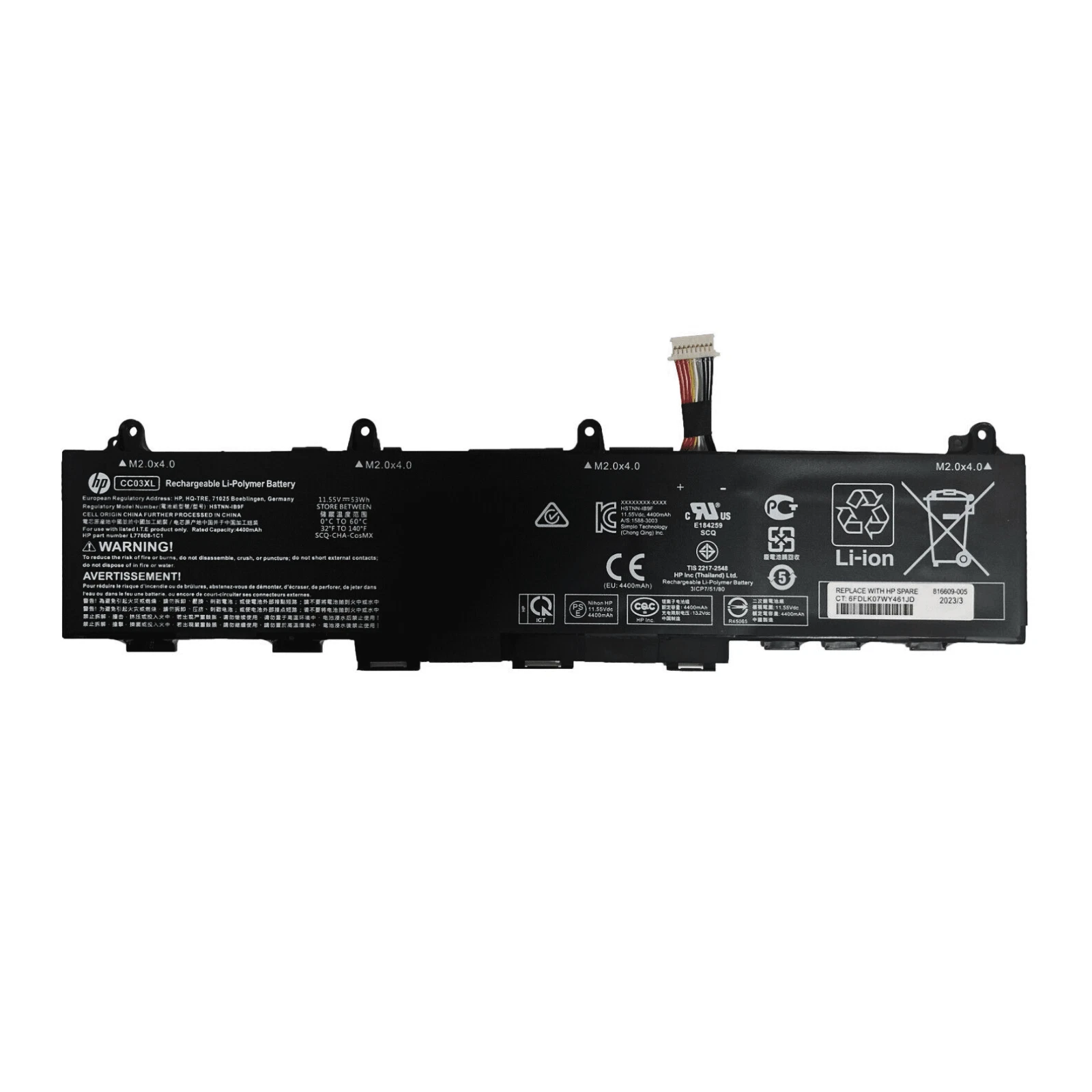 CC03XL INTERNAL BATTERY